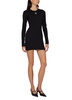 Moon logo ribbed jersey mini dress