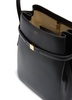 Belted bucket bag