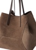 Softy Velour suede tote bag