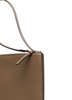 Leather slim tote bag