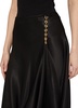 Chain Draped Midi Satin Skirt