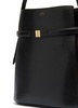 Belted bucket bag