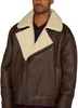 Aviator jacket in shearling and calf