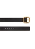 Soft, rounded leather belt