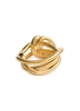 Thread 18kt gold vermeil ring