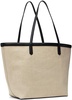 Beige Canvas Travel Tote