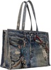 Blue Printed Tote