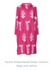 White Embroidered Tourist Dress Cotton Ruby