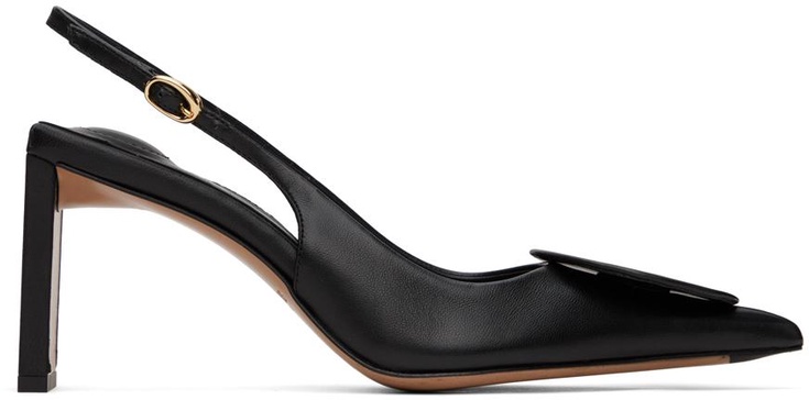 JACQUEMUS Elegant Slingback Pumps with Block Heel