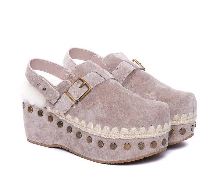 Plain Suede Clog