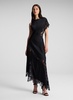 Alessia Satin and Lace Maxi Dress