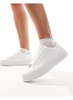 London Rebel platform sneakers in white