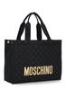 Moschino Logo Patch Top Handle Bag