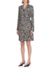 Lanvin Floral Printed Long-Sleeved Dress