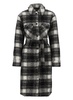 Woolrich Belted-Waist Checkered Coat