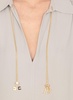 Elisabetta Franchi Logo-Pendant V-Neck Shirt