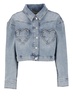 Moschino Jeans Button-Up Cropped Denim Jacket