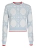 Casablanca Cropped Knitted Jumper