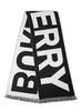 Burberry Logo Printed Fringed Scarf