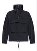 Helmut Lang Zip Detailed High Neck Hooded Jacket