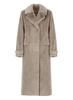 Herno Button-Detailed Brushed-Effect Coat