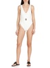 Tory Burch Miller Plunge One-Piece Swimsuit