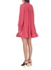 Lanvin Charmeuse Ruffle Detailed Mini Dress