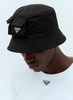 Prada Triangle-Logo Pocket-Detailed Bucket Hat