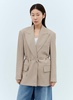 Acne Studios Women Peak Lapels Belted Blazer