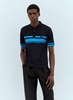 Wales Bonner Men Dawn Striped Polo Shirt