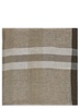 Peserico Linen, Viscose And Lurex Blend Bob Scarf in Earthenware