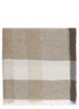 Peserico Linen, Viscose And Lurex Blend Bob Scarf in Earthenware