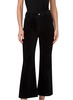 cali velvet ankle bootcut pants in black