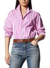 capri long sleeve stripe shirt in pink