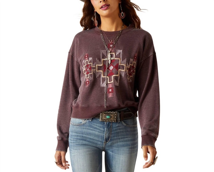 larson sweatshirt in clove brown