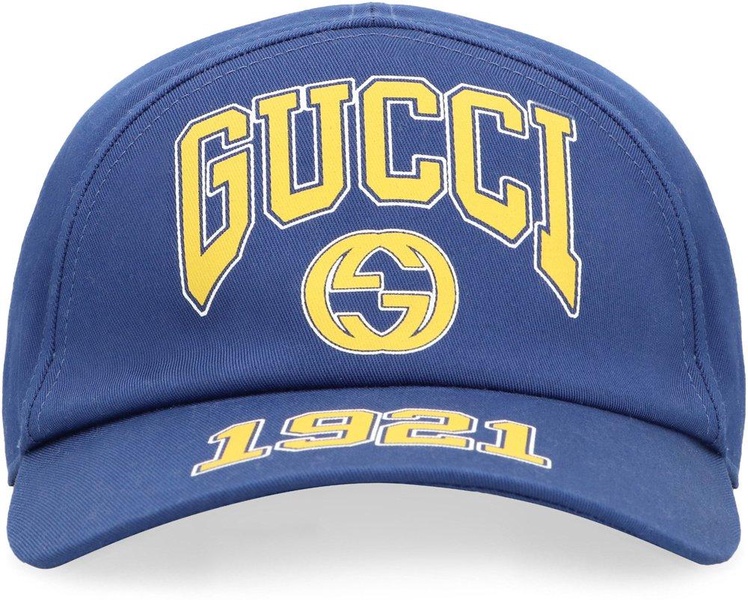 Gucci Logo Patch College Baseball Cap