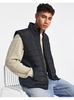 New Look funnel neck lightweight vest in black