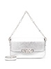 Silver-Tone Medium Parker Shoulder Bag In Leather Woman