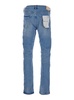 Light Blue Five-Pocket Skinny Jeans In Stretch Cotton Denim Man