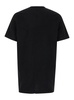 Black Crewneck T-Shirt With Logo Print On The Front In Cotton Man