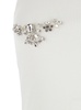 White Top With Crystals Decorations On The Front In Cotton Woman