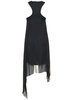 Givenchy Asymmetric Pleated Midi Dress