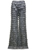 Alberta Ferretti Mid-Rise Flared Fringed Trousers