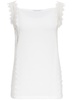 Alberta Ferretti Lace Detail Sleeveless Blouse