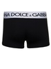 Black Boxer Briefs With Branded Waistband In Stretch Cotton Man