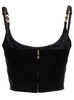 Versace Medusa Motif Squared Neck Corset Top