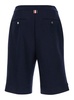 Blue Bermuda Shorts With Rwb Stripe Detail In Cotton Man