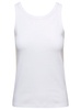 'Frankie' White Tank Top in Cotton Woman