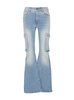 Amiri Logo Patch Flared-Leg Jeans