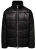 Giorgio Brato High-Neck Zipped Leather Down Jacket